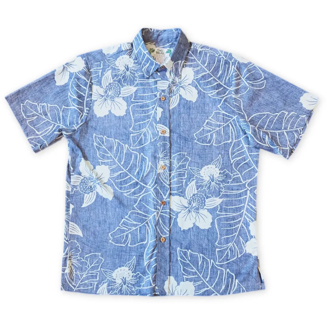 Blue Ka'anapali Hawaiian REVERSE Shirt Stylish Printed Short Shirt