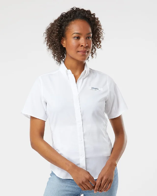 Columbia Women's PFG Tamiami™ II Short Sleeve Shirt Elegant High-Low Short Shirt