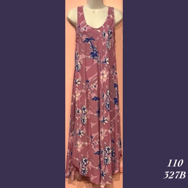 Rainbow Jo Sundress Resort Wear Floral Print Midi Dress - 110 - 327B Trendy Long Sleeve Midi Dress