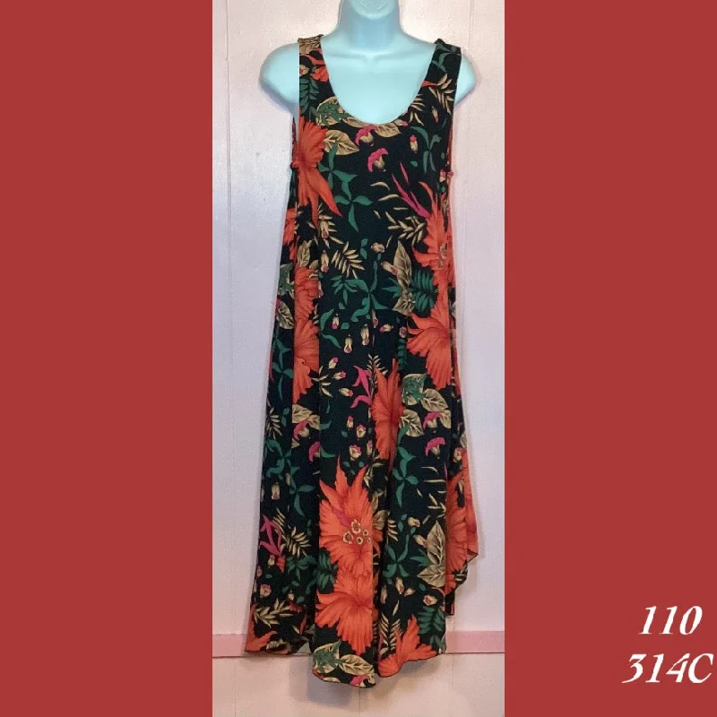 Rainbow Jo Sundress Resort Wear Floral Print Midi Dress - 110 - 314C Comfortable Wrap Midi Dress