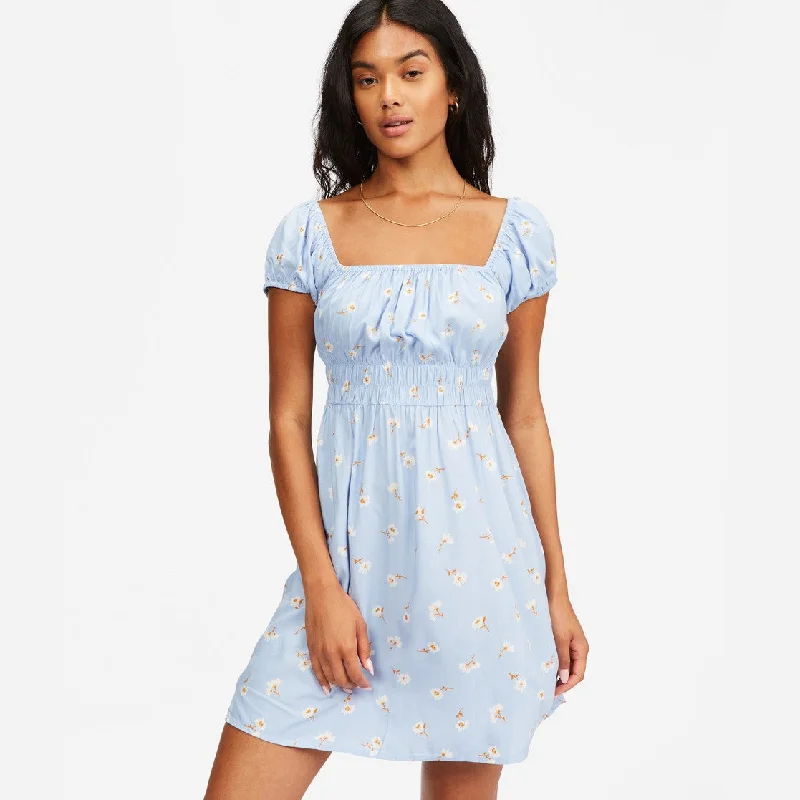 Billabong Wildflower Mini Dress Chic Tropical Mini Dress