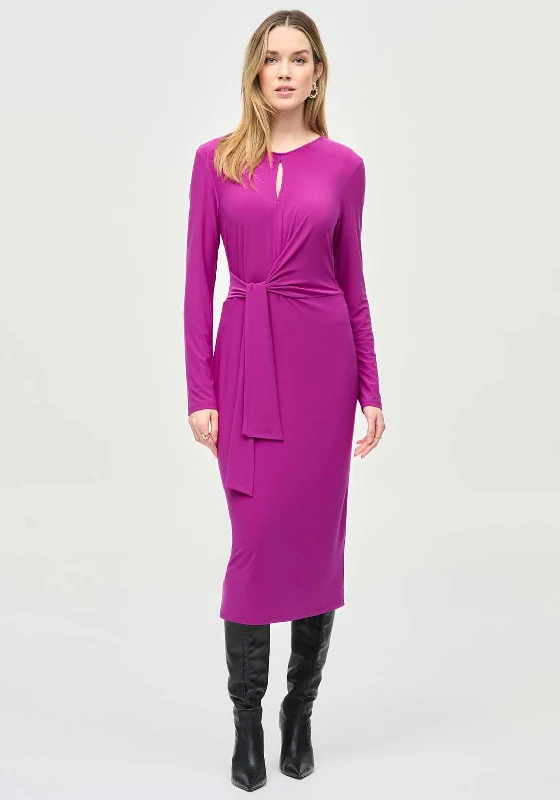 Joseph Ribkoff Knotted Waist Midi Dress, Empress Stylish Button-Down Midi Dress