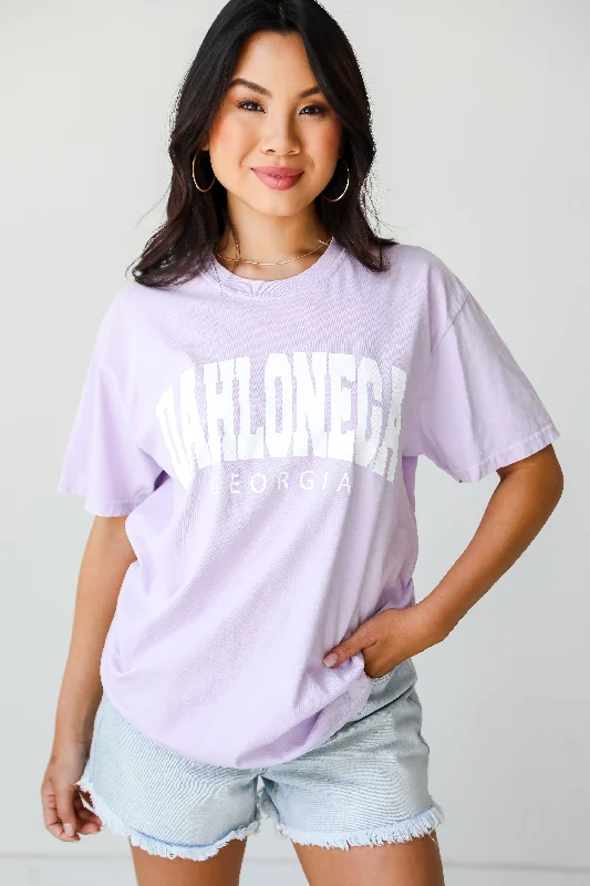 Lavender Dahlonega Georgia Tee Mesh Canvas Denim