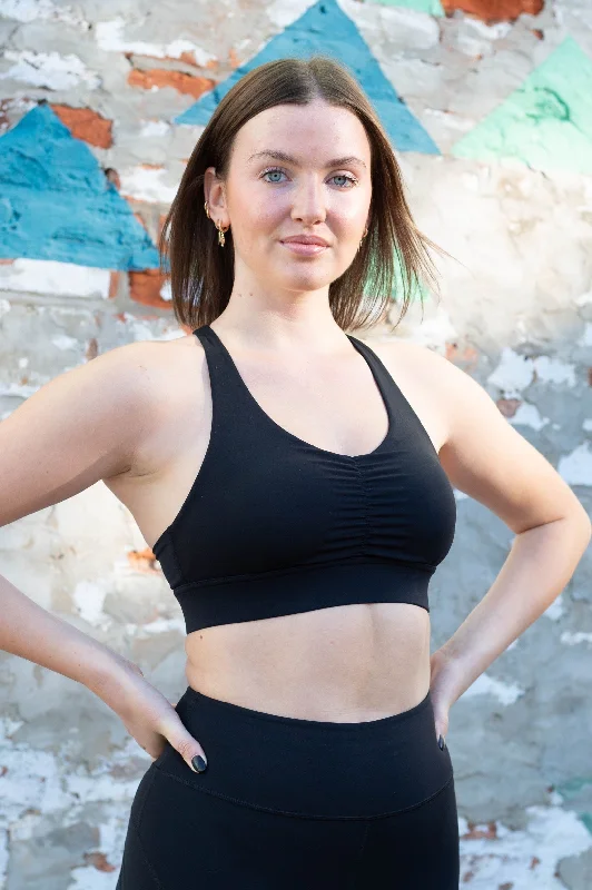 Brooklyn Run Bra (black) Lightweight Cotton Bra