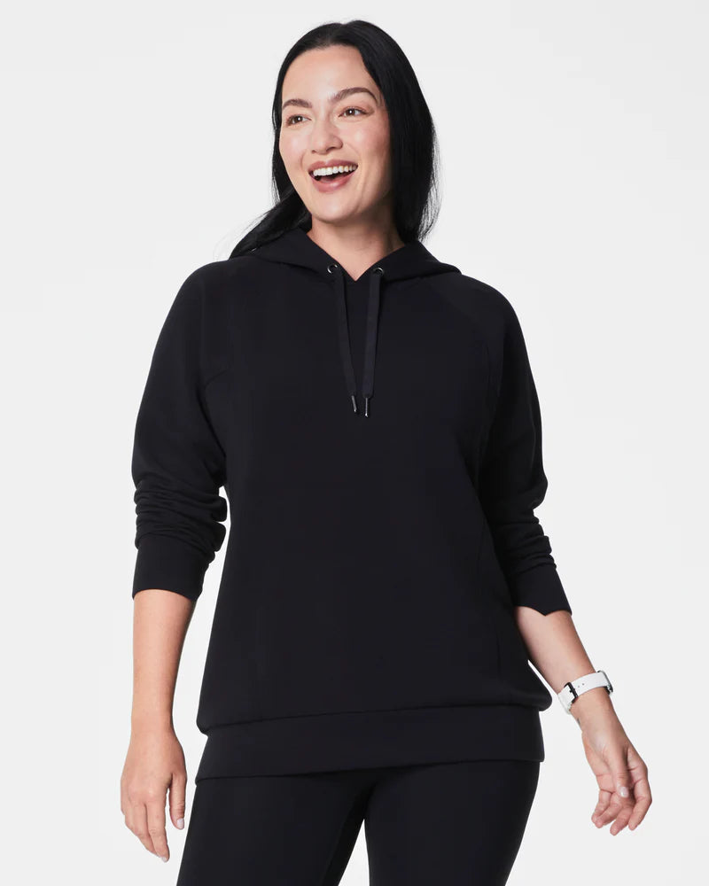 Spanx: AirEssentials Classic Hoodie in Very Black 50763R Hoodie with Print Artistic Unique