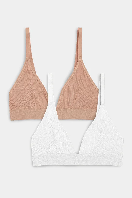 Whipped Triangle Bra Custom 2-Pack Wireless Lace Bra