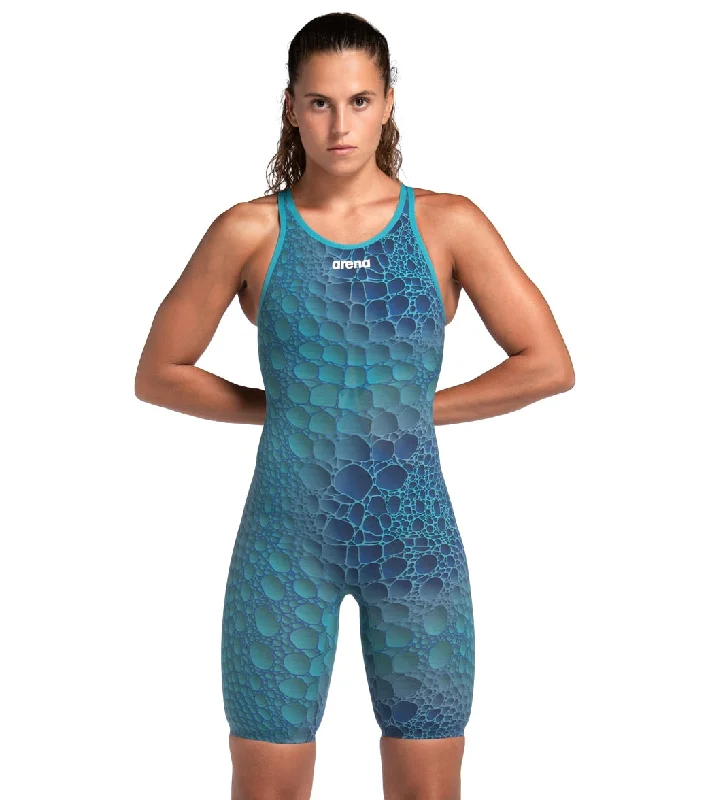 Arena Women's Powerskin Carbon Air2 SL Limited Edition Open Back Tech Suit Swimsuit Abyss Caimano Mesh Panel Swimwear