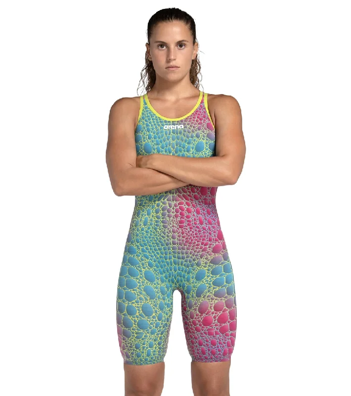 Arena Women's Powerskin Carbon Air2 SL Limited Edition Open Back Tech Suit Swimsuit Aurora Caimano Retro-Inspired Bikini Set