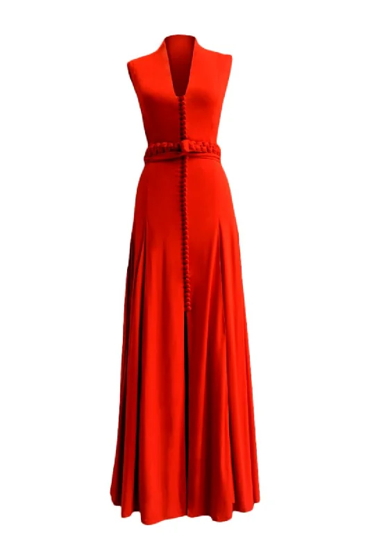 CARMEN V-NECK MAXI DRESS Classic Strapless Maxi Dress