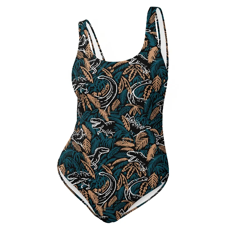 Dino Jungle - Women's Swimsuit Beachy Ruffle Bikini