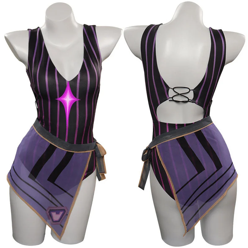 Game Valorant Reyna Swimsuit Cosplay Costumes Classic Two-Piece Bikini