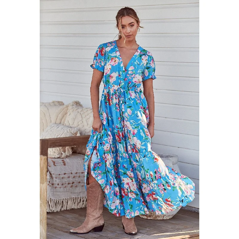 JAASE Imagination Print June Maxi Dress Fashionable High-Low Maxi Dress