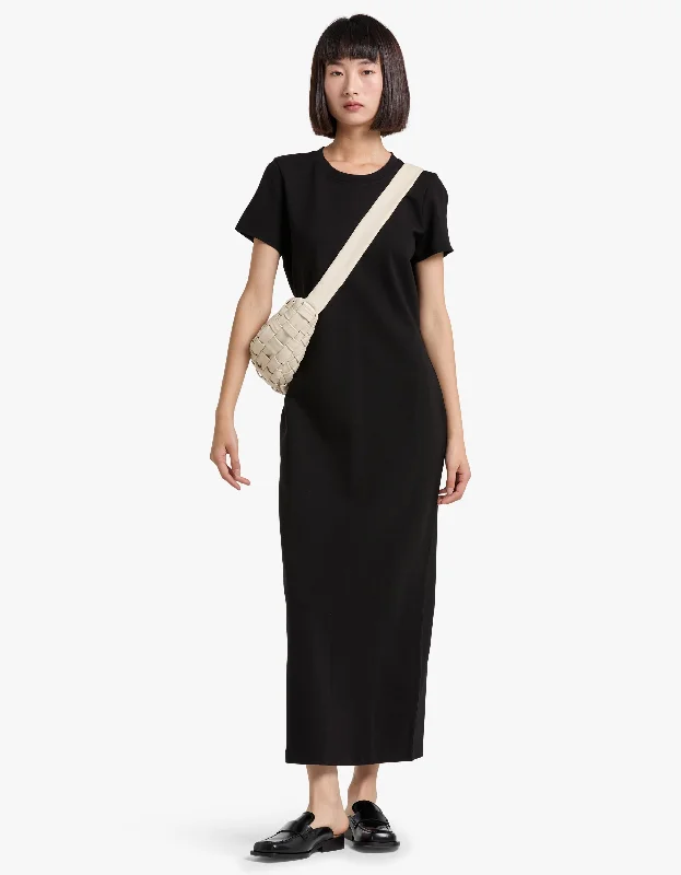 Irina Ponte Maxi Dress - Black Comfortable Bohemian Maxi Dress