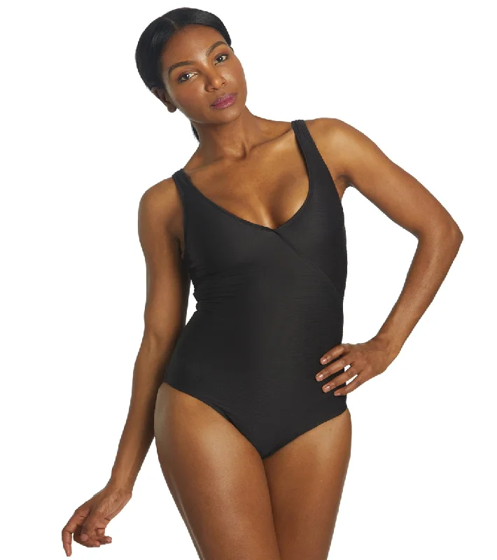 Skye Women's Gems Holly One Piece Swimsuit Black Quick-Dry Tankini