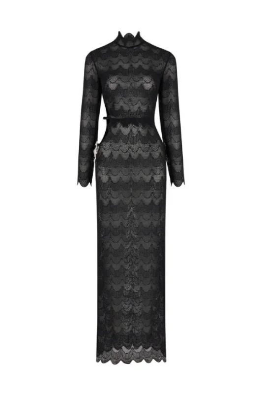 THE LUMIERE LACE MAXI DRESS Fashionable Layered Maxi Dress