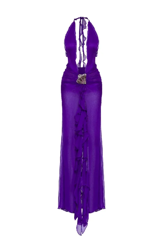 THE SENSU MAXI DRESS Fashionable Asymmetrical Maxi Dress