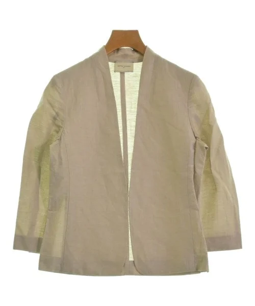 UNITED ARROWS Collarless jackets Satin Jacket Silk Jacket Chiffon Jacket