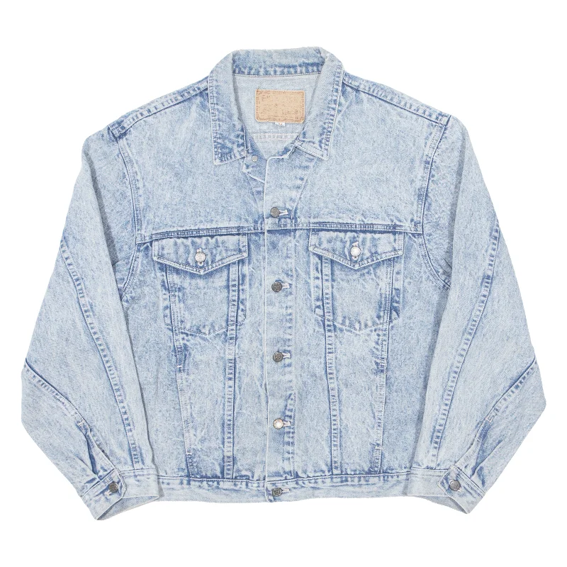 BIG STAR Acid Wash Womens Denim Jacket Blue M Fitted Jacket Loose Jacket Oversized Jacket