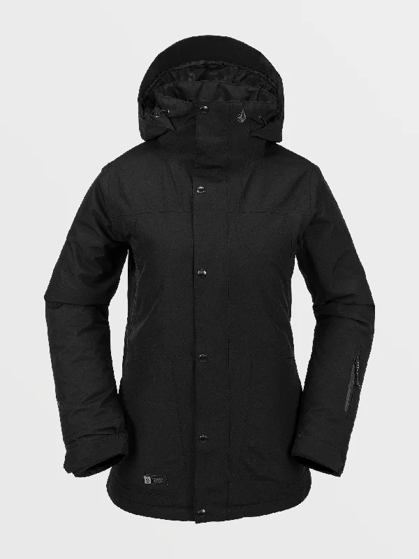 Womens Ell Insulated Gore-Tex Jacket - Black Fleece Jacket Down Jacket Parka