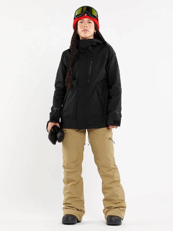 Womens V.Co Aris Insulated Gore Jacket - Black Welt Pockets Slit Pockets Flap Pockets