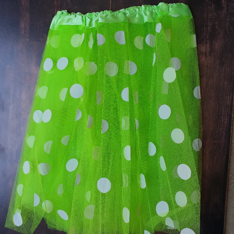 40cm Adult Lady Tutu Skirt Lime Green Polka Dot lace skirt elegant