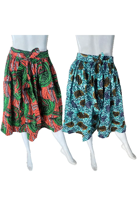 African Short Skirts (Pack of 2 Pieces) velvet skirt rich