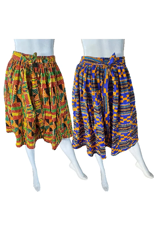 African Short Skirts (Pack of 2 Pieces) velvet skirt luxurious