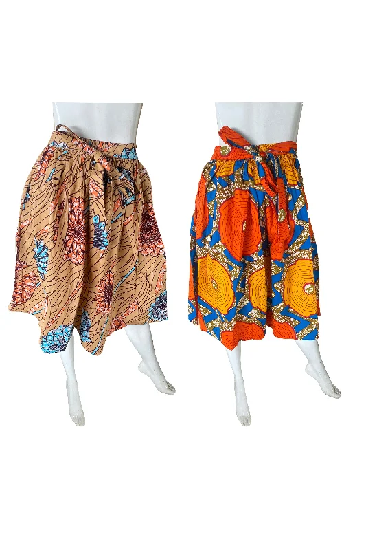 Ankara Short Skirts (Pack of 2 Pieces) midi skirt versatile