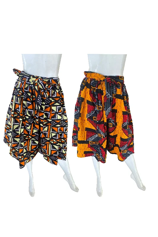 Ankara Short Skirts (Pack of 2 Pieces) denim skirt durable