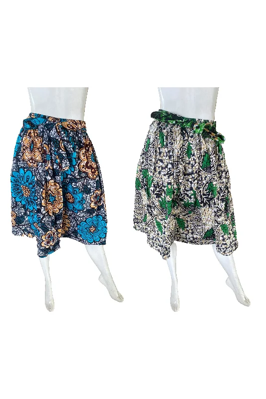 Ankara Short Skirts (Pack of 2 Pieces) breathable skirt fabric