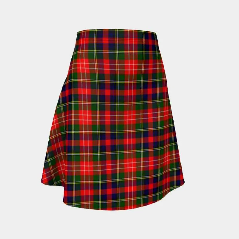 Christie Tartan Flared Skirt cashmere skirt soft