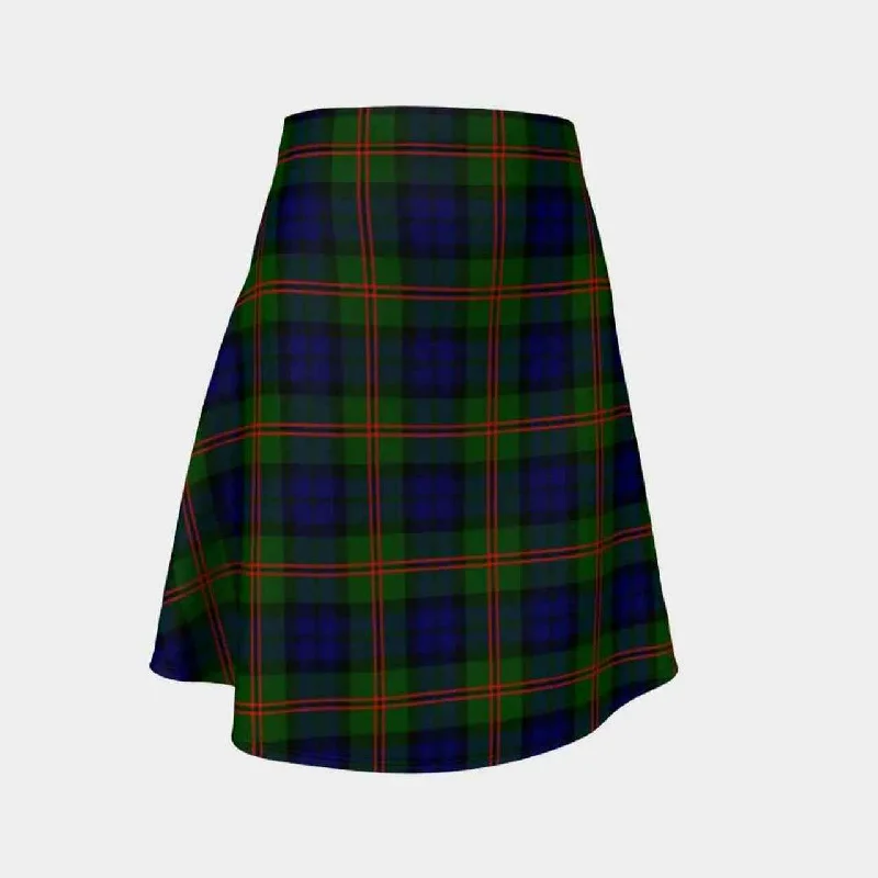 Dundas Modern 02 Tartan Flared Skirt corduroy skirt comfortable