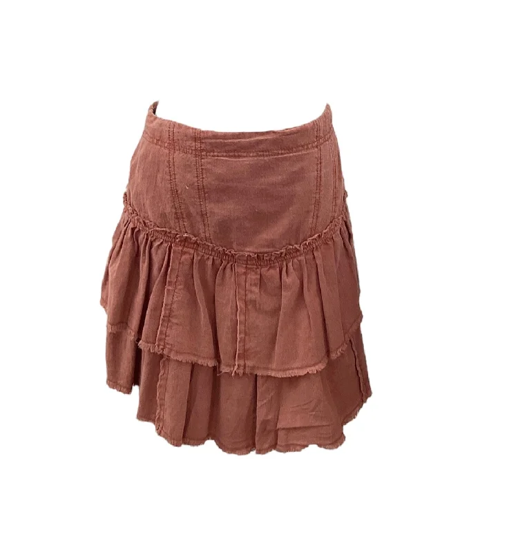 Free People Jr Skirt Rust 5/6 midi skirt versatile