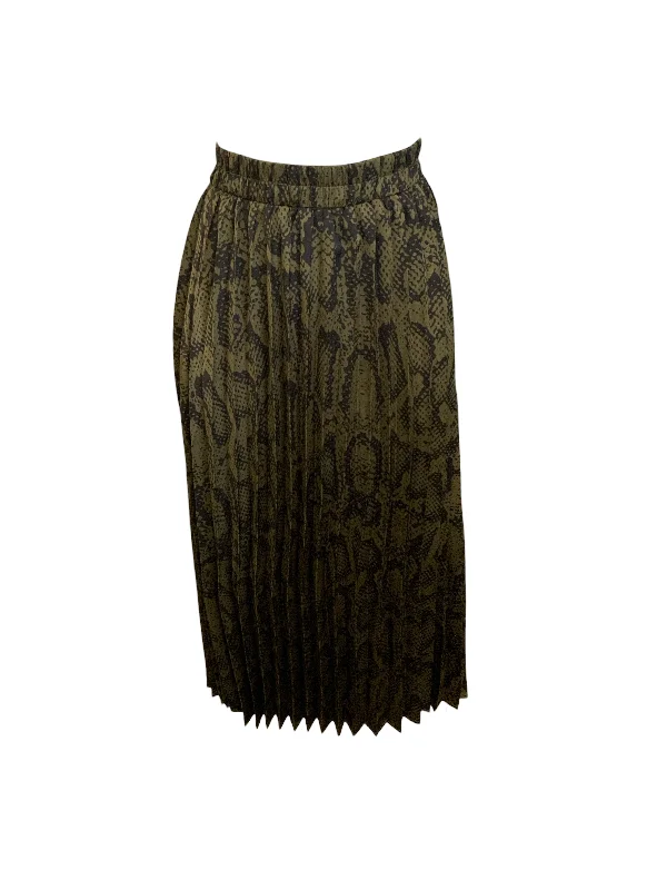 NWT Molly Bracken Skirt Olive M cashmere skirt rich